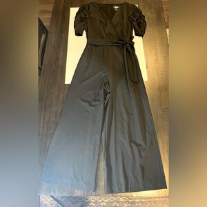 DKNY Black Wrap Jumpsuit